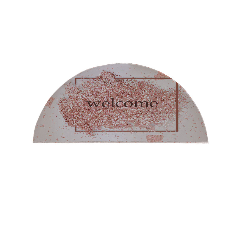 پادری مدل نیم دایره طرح Welcome کد 8501 سایز 90×45 سانتی متر