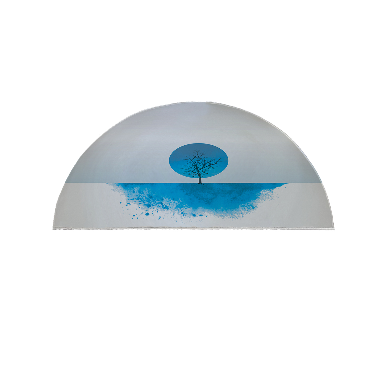 پادری مدل نیم دایره طرح درخت کد 9317 سایز 90×45 سانتی متر