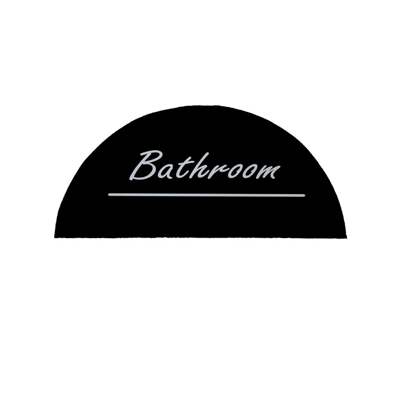 پادری مدل نیم دایره طرح حمام کد 8415 سایز 90×45 سانتی متر