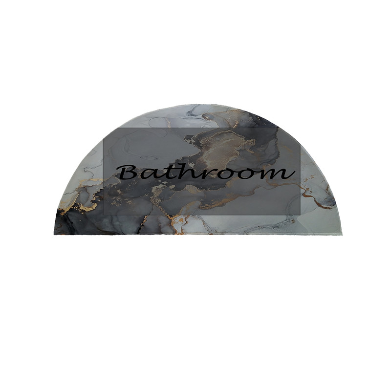 پادری مدل نیم دایره طرح حمام کد 8709 سایز 90×45 سانتی متر